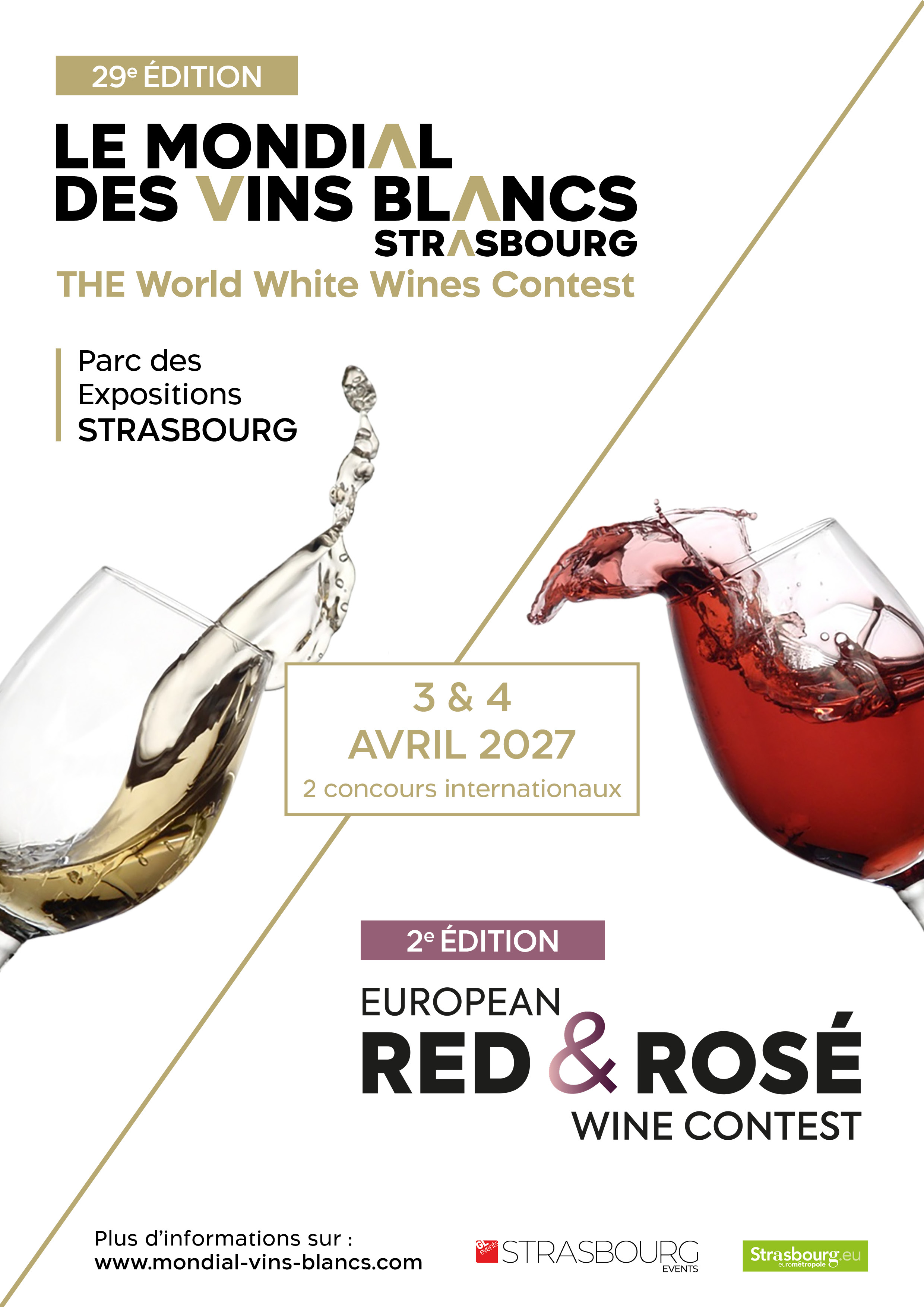 Mondial des Vins Blancs Strasbourg et European Red & Rosé Wine Contest