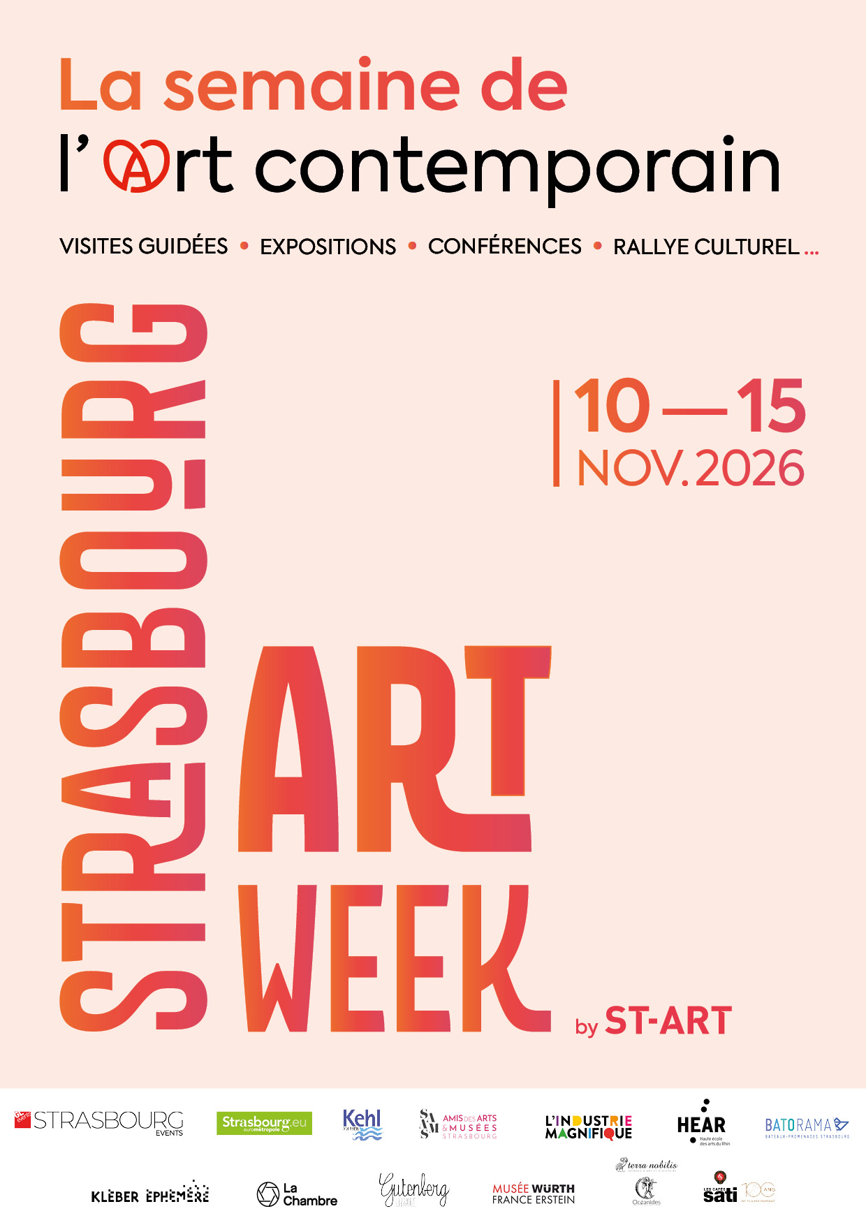 Master visuel Strasbourg Art Week 2026
